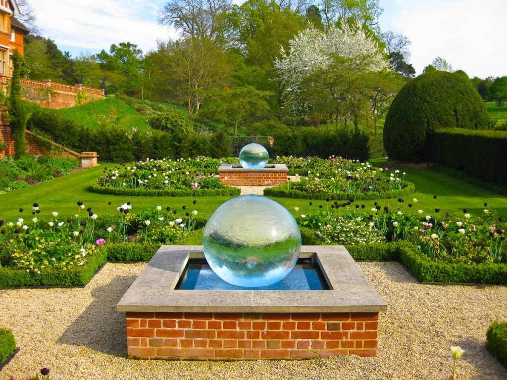 Sculpture in garden