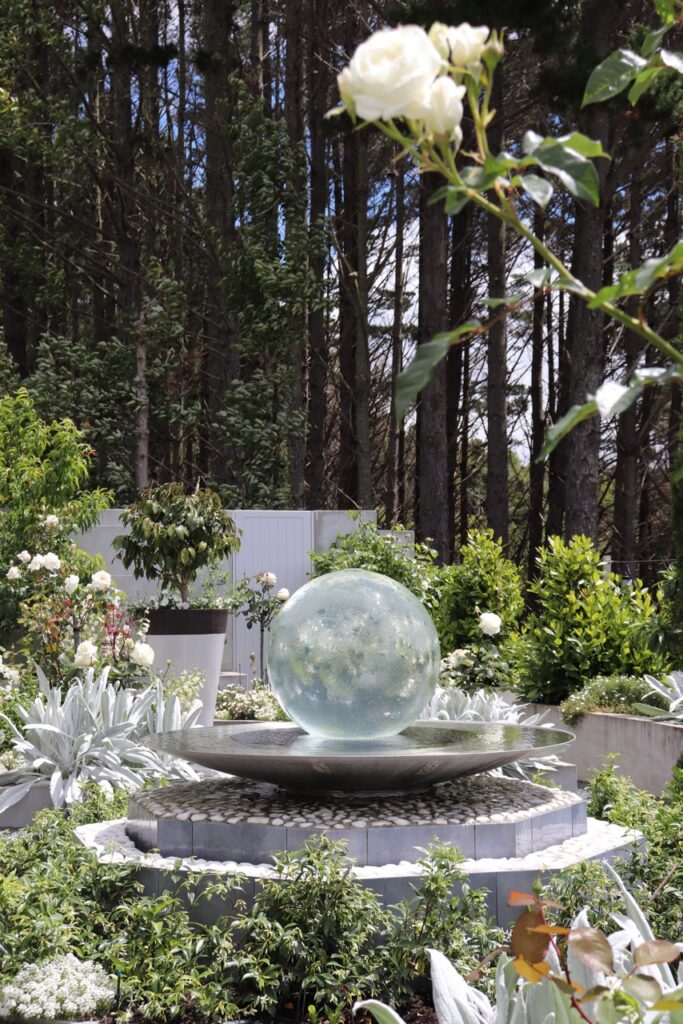 Sculpture in garden #1