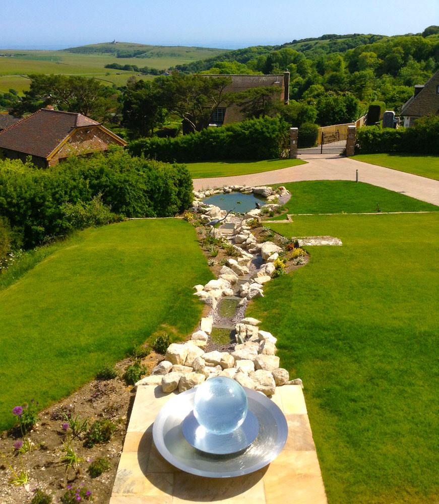 English Countryside Sphere Fountain