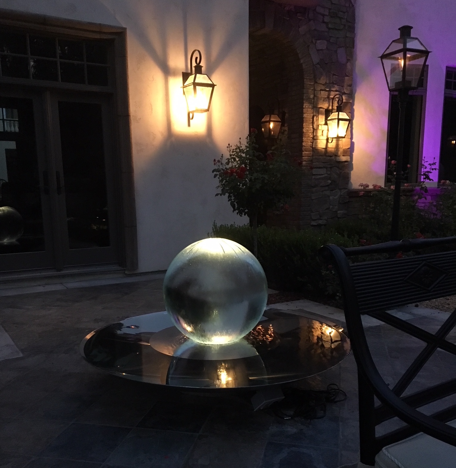 Courtyard Sphere Fountain