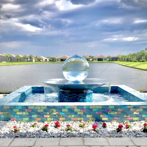 Luminescent Sphere Fountain