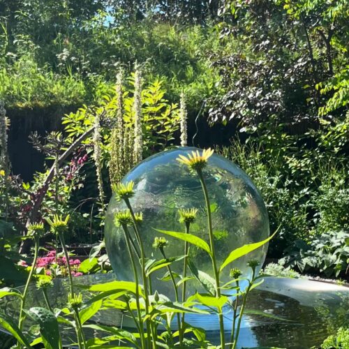 Scandinavian Sphere Fountain Summer