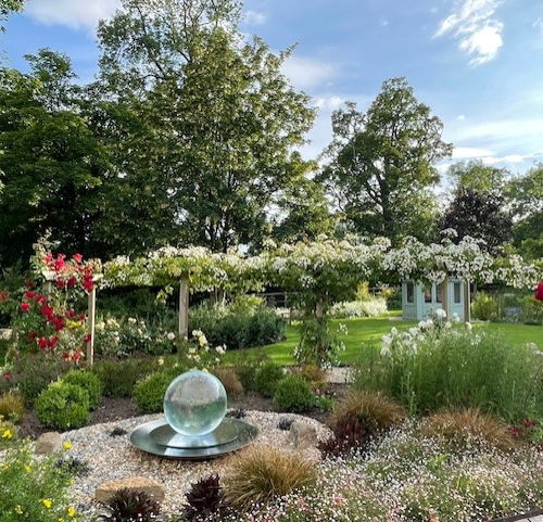 Magical Garden Sphere Fountain