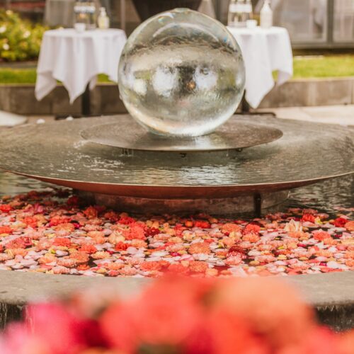 Floating Flower Sphere Fountain